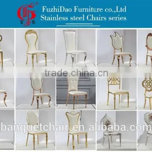 Blue Fashion Stainless Steel Dining Chair for Sale thumbnail-5
