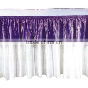 White Cheap Universal Spandex Lycra Table Cover for Hotel Wedding Banquet Party Covers for Dining Room Table thumbnail-1