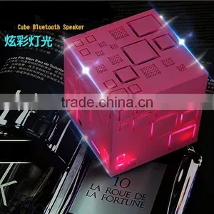 New Arrival Magic Cube Wireless Bluetooth Speaker With LED Flashlight/FM Radio Portable Q Plus Rubik's Cube Bluetooth Speaker thumbnail-1