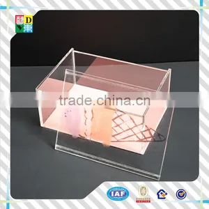 2016 Newest Design Acrylic Candy Box Acrylic Luxury Gift Box With Lid PMMA Acrylic Small Storage Box thumbnail-3