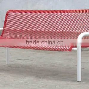 Steel Metal Modern Commercial Seating Benches thumbnail-3