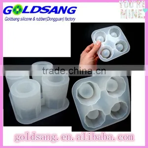 Shot Glass Ice Mold, 4-cups Shot Glass Ice Mold,silicone Cool Shooters thumbnail-1