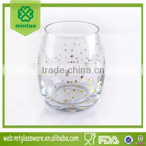 2017 HOT SALE DECAL STEMLESS WINE GLASS thumbnail-1
