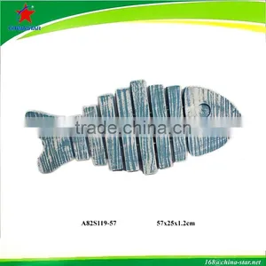 Natural Wood Fish Wall Decor thumbnail-1