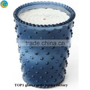 Home Decorative Colorful Votive Glass Candle Jar thumbnail-2