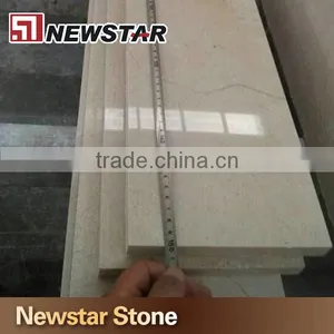 Polished Beige Marble Staircase Creme Marfile Staircase Steps thumbnail-2
