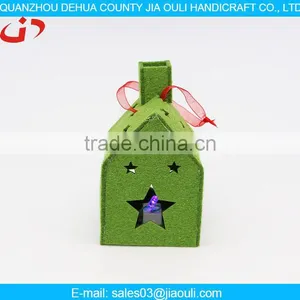 Non-woven Christmas Decoration, Hanging LED Christmas House thumbnail-1