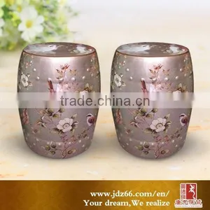 Ceramic Garden Stool Manufacturer Flower and Bird Design thumbnail-1