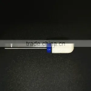 Polishing Drill Barrel Ball Total Length 40MM Medium Type Head Blade Diameter 13MM White Ceramic Burr for Nail thumbnail-4