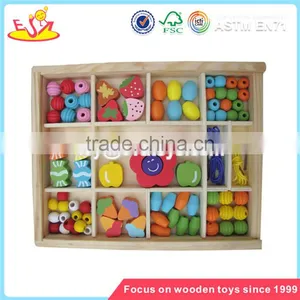 Wholesale Diy Creative Wooden Beads Box Toy High Quality Kids Wooden Beads Box Toy W11E012 thumbnail-1