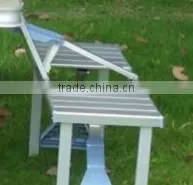 Aluminium Folding Portable Camping Picnic Table and Chair thumbnail-1