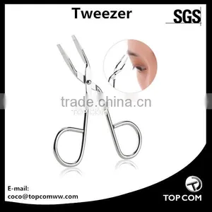 Stainless Steel Eyebrow Tweezer Scissor(Silver) thumbnail-1