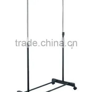 Extendable Single Clothes Rack, High Quality Clothes Hanger Rack With Wheels thumbnail-4