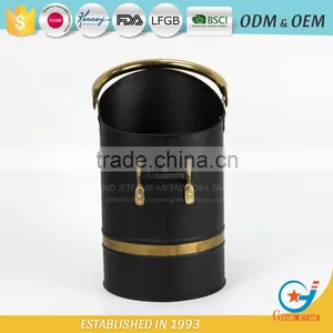 Iron Powder Coating Christmas Metal Coal Bucket Zinc Fireplace Iron Coal Bucket thumbnail-1