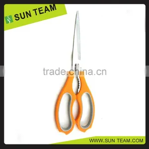 SK058 10-1/2" Professional Stainless Steel Bulk Kitchen Scissors With Bottle Opener thumbnail-4