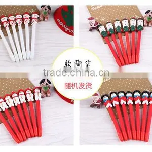 Cheap Lovely Christmas Gift Craft Pen Santa Claus Ballpoint Pen For Christmas Decoration thumbnail-3