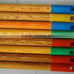 Pvc Coated Wooden Broom Handle With Big Plastic Hook thumbnail-1