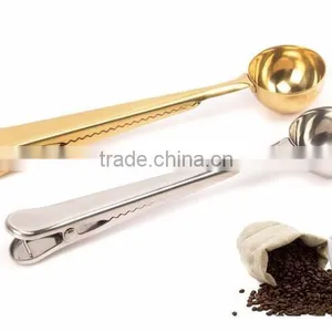 304 Stainless Steel Food Grade Measured Coffee Spoon With Clip thumbnail-5