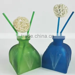 Green and Blue Yurt Glass Bottle for 50ml Reed Diffuser With Cork/glass Stopper thumbnail-1