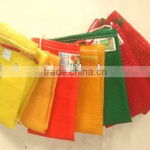 PP Circular Mesh Sack for Packing Potatoes With Drawstring thumbnail-1