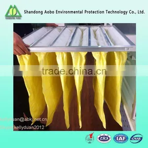 Nonwoven Medium Efficiency Pocket Air Filter Fabric for Air Conditioning System thumbnail-1