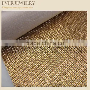 2016 Fancy Flower Rhinestone Aluminium Mesh 45x120cm thumbnail-2