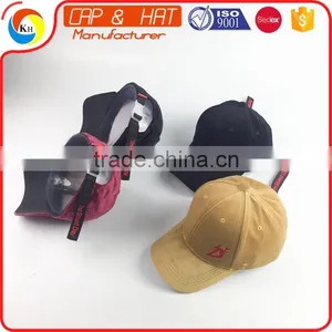 Flat Embroidery Baseball Cap Velvet Fabric Dad Hat thumbnail-1