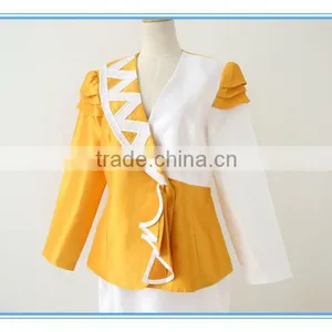 100% Polyester 2 Pcs Skirt Elegant Design Wholesale Womens Suits thumbnail-2