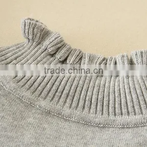 Girls Sweaters 2017 Spring Pink Turtleneck Clothes Woolen Sweater Designs for Children Sweater Designs for Kids Machine Knitted thumbnail-5