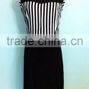 Cheapsale China Supplier Summer Women Chiffon Matching Fashion Casual Dresses thumbnail-1