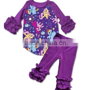 Wholesale Children Outfit Easter Bunny Printed Boutique Clothing Baby Girl Boutique Clothing With Pink Pants thumbnail-6