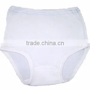50% Polyester & 50% Cotton (1x1 Rib) Short Pants/Trousers (White Bleached) thumbnail-2