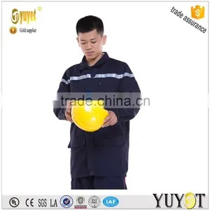Safety Workwear Manufacturer 6OZ Navy Blue FR Fire Fighting Suit Nomex Suits thumbnail-3