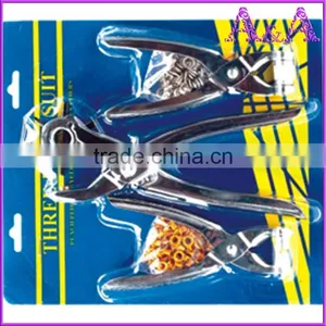 3pcs Riveting Buttons Plier Revolving Hole Punch Pliers Set thumbnail-2