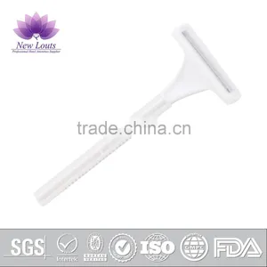 White Twin Blade Disposable Plastic Shaving Razor thumbnail-2