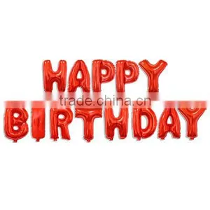 16 Inch Foil Balloon Happy Birthday Letter Balloon For Sale thumbnail-5