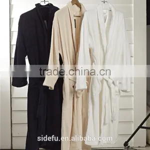 Super Comfortable Star Hotel Velour Shawl Collar Bathrobe thumbnail-2