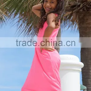 Maxi Ladies Dresses Pink Family Matching Clothing thumbnail-4