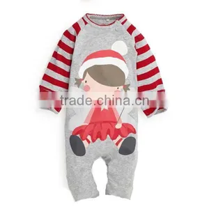 Chrismas Cartoon Animal Pure Cotton Baby Romper thumbnail-5