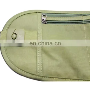 Travel Beige Buckle Design Ripstop Nylon Rfid Safe Money Belt thumbnail-4