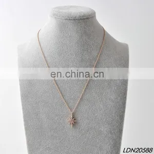 Real Rose Gold Necklace With AAA Zircon thumbnail-1