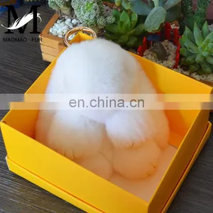 2016 Fashion Rabbit Fur Bag Charm / Pretty Rabbit Keychain thumbnail-4