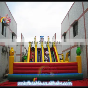 2016manufacturer Sell Like Hot Cakes Inflatable Desk Bed Combonation Inflatable Combonation Slide Jump Bed Inflatable Combinatio thumbnail-1