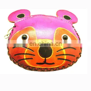 Promotional Teddy Bear Animal Shaped Cute Coin Purse Wholesale Women Genuine Leather Coin Purse MCP-0082 thumbnail-1