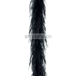 New Arrival Plumage Dyed Black Ostrich Feather Boa thumbnail-3