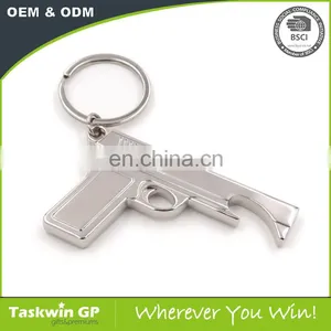 Popular Wholesale Custom Gun Shaped Metal Keychain for Man thumbnail-5
