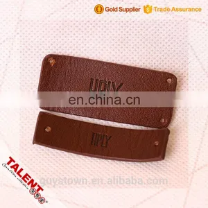 Custom Hot Stamping Brand Logo Decorate Original Leather Patch for Garment thumbnail-4