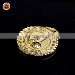 WR Wholesale Art Crafts Metal Sport Medal Model Collectible Zinc Alloy Football Awards Medals thumbnail-1