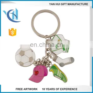 Custom Made Fancy Teardrop Locket Zinc Alloy Metal Keychain thumbnail-2