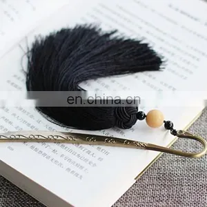 China Style Antique Metal Bookmarks With Fringe Green Metal Custom Engraved Logo Bookmarks thumbnail-5